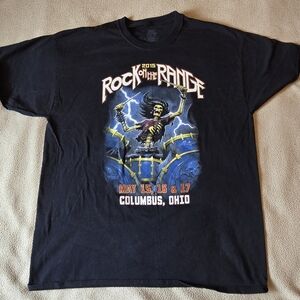 2015 Rock On The Range Black Graphic T-Shirt